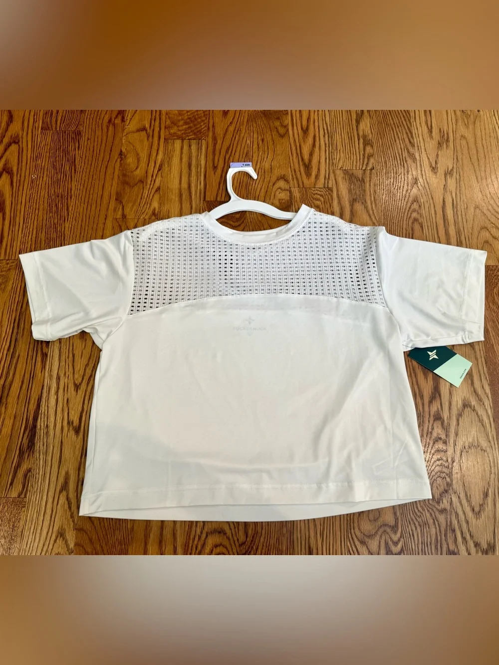TNUCK SPORT White Cane Cropped Ryan Boyfriend Tee